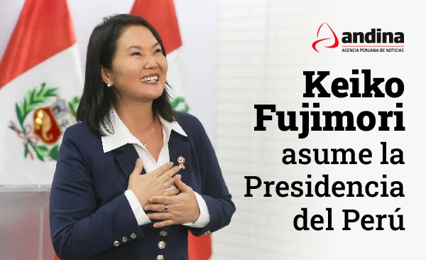 Keiko Fujimori asume la presidencia